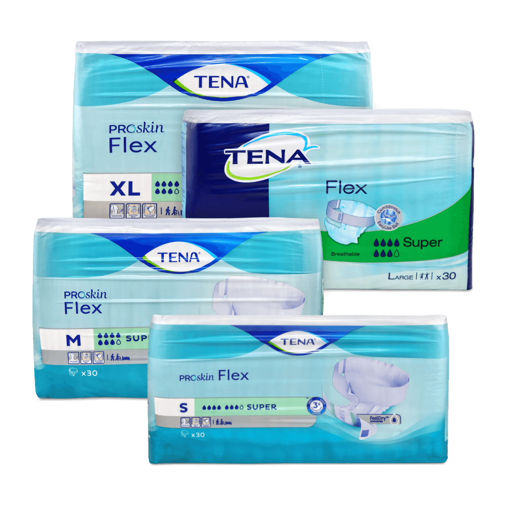 TENA Flex Super Vorlagen versch Größen medplus