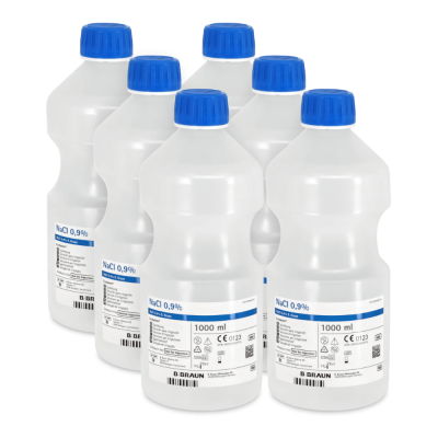 NaCl 0,9% Spüllösung, Ecotainer, 6 x1 Liter