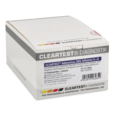 Cleartest Adenovirus / RSV / Influenza A + B Schnelltest...