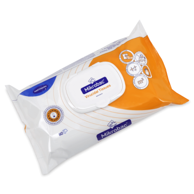 Mikrobac Virucidal Tissues Flow Pack | 80 Stück