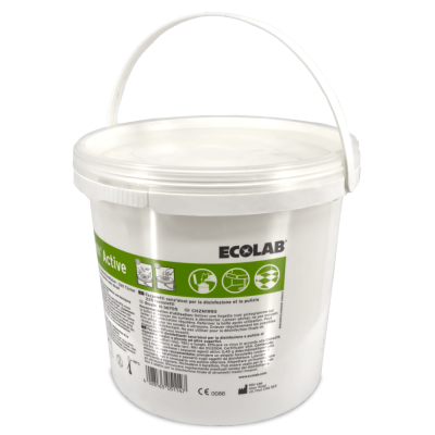 Ecolab Sani Cloth Active Desinfektionstücher, 24,5 x 30 cm, Eimer mit 225 Stück