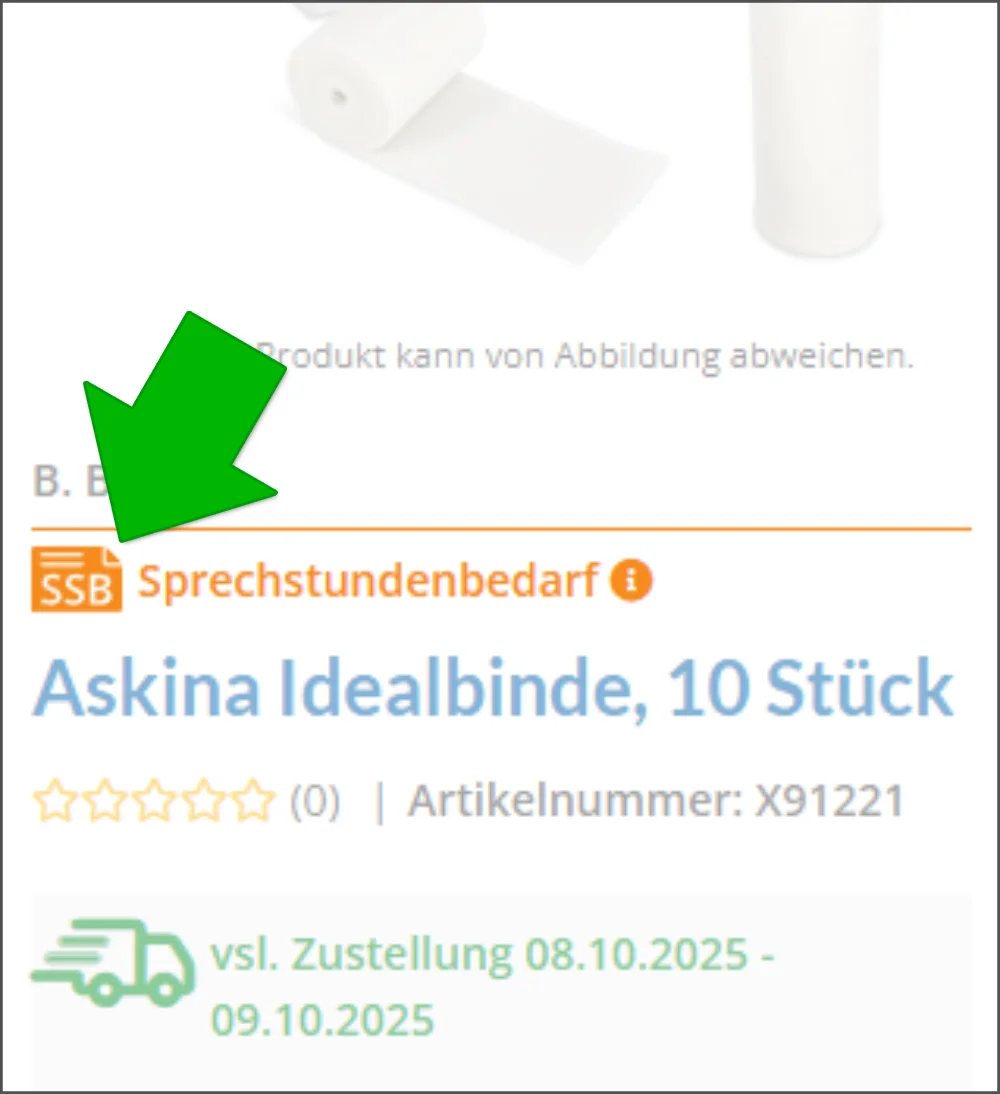 Beispiel SSB Artikelseite
